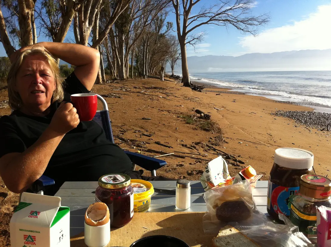 Frühstück am Meer