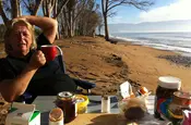 Frühstück am Meer